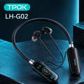 TPOK LH-G02 Wireless Neckband Earphones with Digital Display & Magnetic Earbuds |Rs-1695