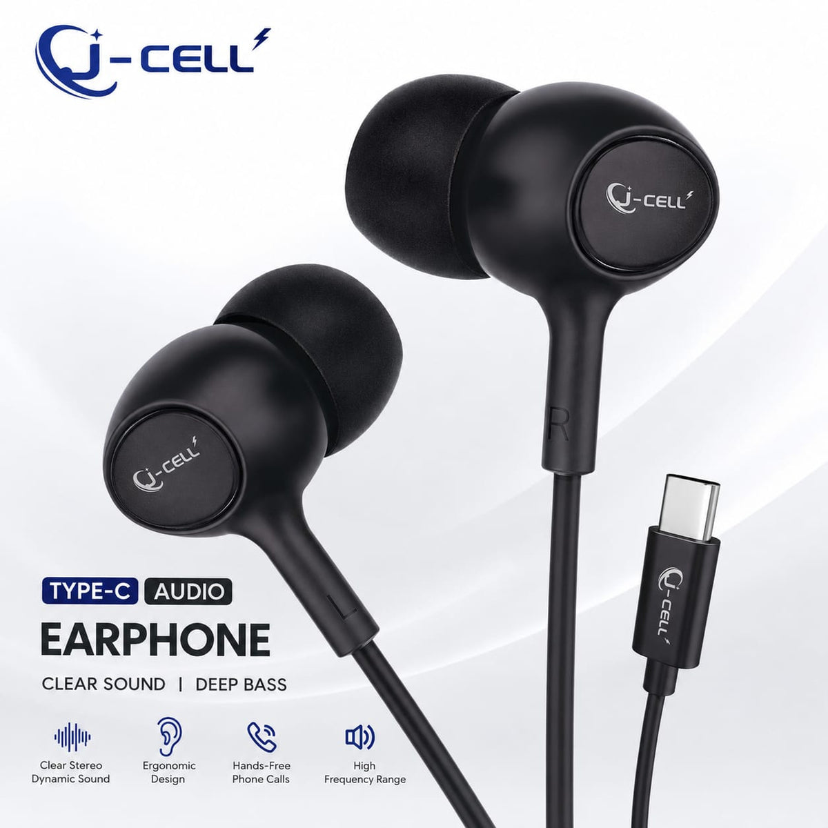 J-CELL J-460/461  Wired Earphone – Clear Sound & Deep Bass | Rs-1190