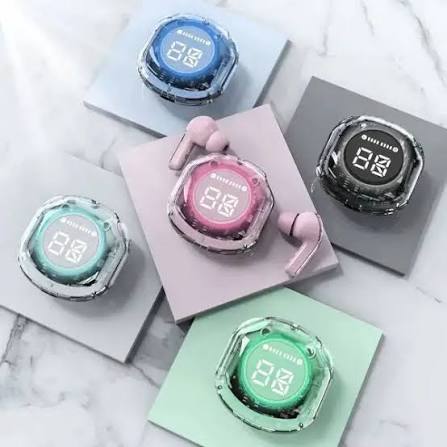 Air 39 Transparent Wireless Earbuds | Bluetooth 5.3 | LED Display | Deep Bass | HD Calling |RS-1195