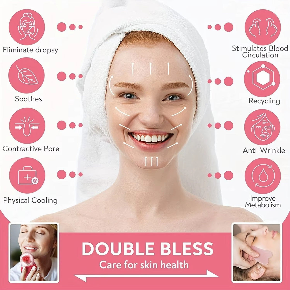 Silicone Reusable Ice Face Roller